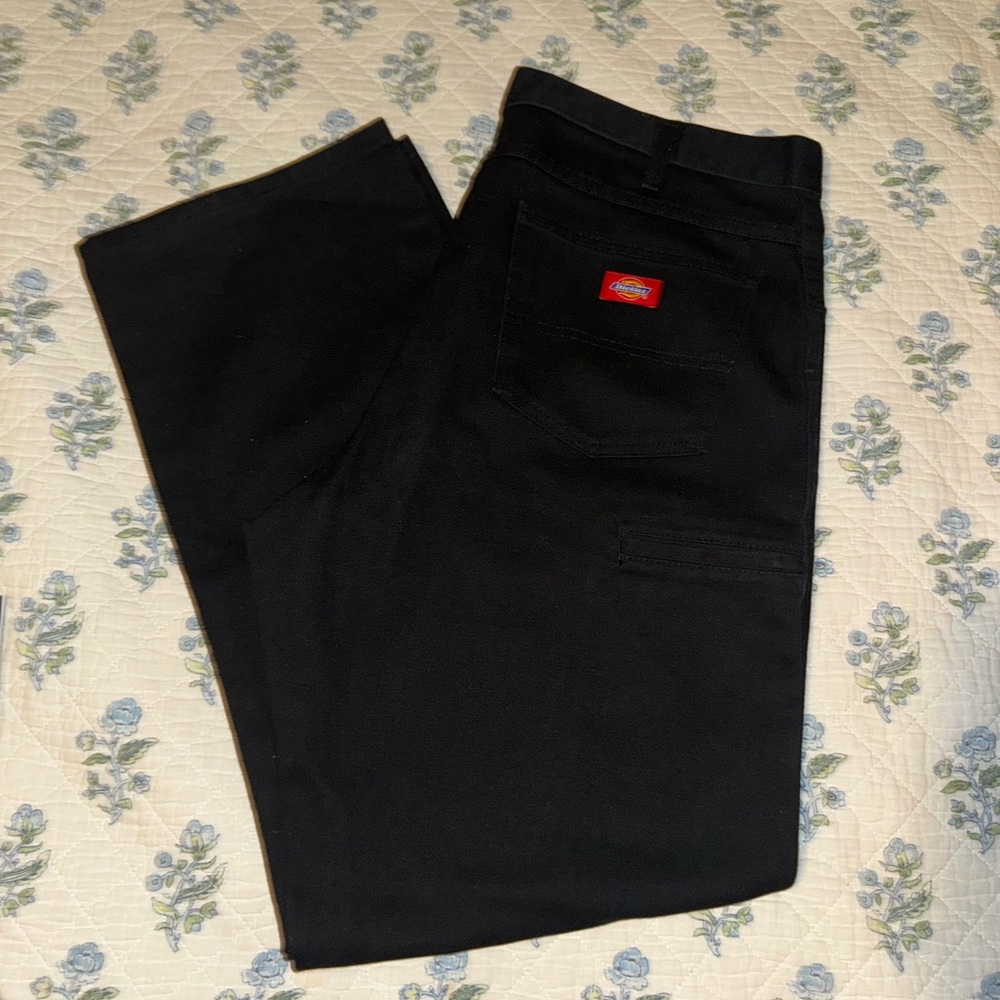 Dickies Black Cargo Pants Durable Cotton Twill